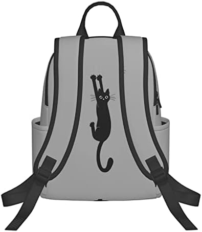 ECVCDAIS црна мачка ранец 14,7 инчи лесен, деловен лаптоп рамења ранец патување пешачење пешачење за ден за мажи за мажи жени