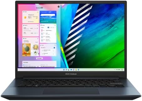 АСУС 2022 Најновиот Vivobook Pro 14 2,8 K OLED Тенок Лаптоп, Intel Core i5 - 11300h Tiger Lake, 16: 10 400 nits 133% sRGB Pantone, 8GB