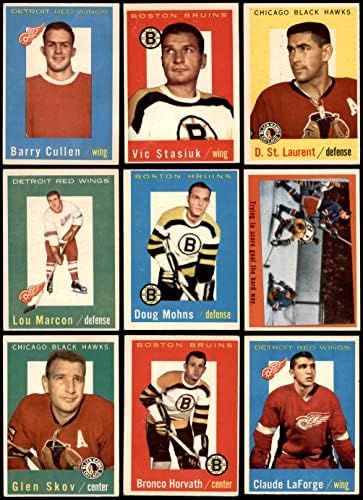 1959-60 хокеј на Топс скоро комплетен сет VG+