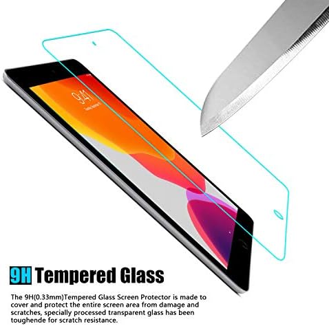 [2 пакет] TDA iPad 10,2 инчен стаклен екран за заштита на стаклен стаклен филм [кристално чист] [бесплатно меур] за iPad 10.2 инчи - компатибилен