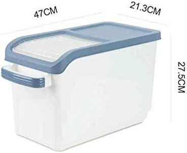 Lkyboa Пластични Житни Диспензерот Кутија За Складирање Кујна Храна Ориз Жито Контејнер Организатор Жито За Складирање Конзерви Контејнер