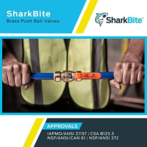 SharkBite 3/4 Инчен Топлински Експанзии Олеснување Топката Вентил, Притисни За Поврзување Месинг Водовод Фитинг, PEX Цевка, Бакар, CPVC,
