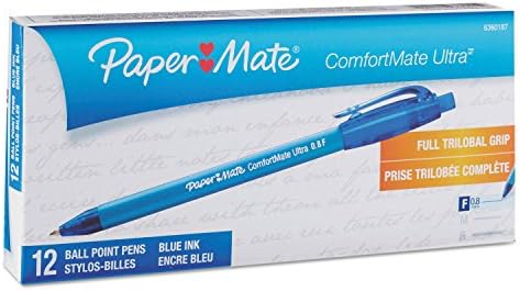 Партија за хартија 6360187 ComfortMate повлекувајќи го пенкалото за топка, фино, сино/да биде