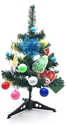 Новогодишна Елка Маса Мини Новогодишна Елка Постави Ѕвезда Дрво И Виси Орнаменти ЗА Сам Божиќна Декорација