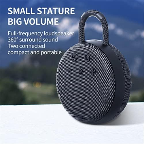 Liruxun 5W преносни -компатибилни звучници бас со сабвуфер звук кутија водоотпорен бумбокс аудио плеери