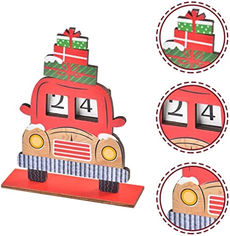 Гадпипартија 4 Поставува божиќна новогодишна елка календар за доаѓање дрвен календар за одбројување Божиќен дрвен Воз Календар За Доаѓање 24