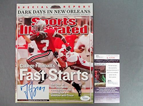 Тед Џин Џуниор Потпиша Спорт Илустрирано Списание Охајо држава септември 12, 2005 Издание ЈСА КОА