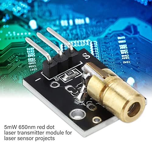Redtagcanada KY-008 Laser Transmitter 5V 5MW Red Laser Dot Diode Sensor Part за Arduino Wave должина 650 nm