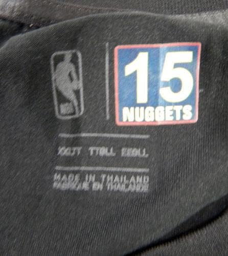 2020-21 Денвер Нугетс Никола Јокиќ 15 Игра користеше црна кошула за стрелање 2XL 0 - НБА игра користена