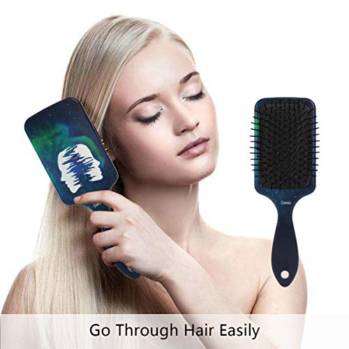 Четка за коса со перничиња од ВИПСК, пластична шарена Близнаци, соодветна добра масажа и анти статична четка за коса за да се сува и влажна
