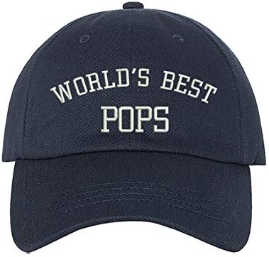 Најдобриот светски стакло извезен бејзбол капа - капа за тато, дедо бејзбол капа, тато капа, дедо капа