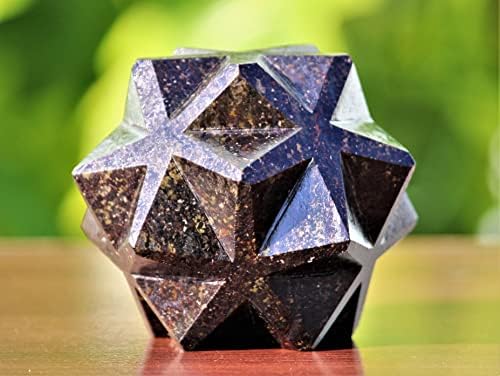 Полирани природни црни Нумимит кристали кварц лековити метафизички камен врежан 20 поени starвезда медитација света фенг шуи Аура