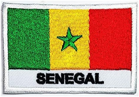 Кленплус 1, 7Х2, 6 ИНЧИ. Земја Сенегал Знаме Печ Знаме Амблем Униформа Шие Железо На Закрпи Плоштад Облик Знаме Мода Костим Шиење АПЛИКАЦИЈА