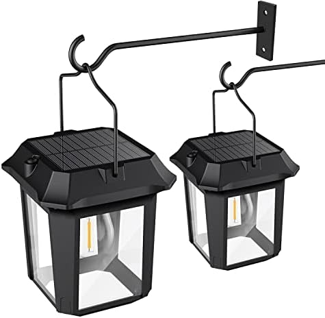 Lepwings соларни wallидни фенери, водоотпорни светла на отворено, 2 пакувања, безжични алуминиумски ламби против раст на отворено, самрак до зори
