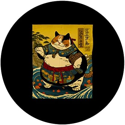Јапонска уметност мачка нинџа сумо мачка аниме борач мачка поппокети заменливи поплипки