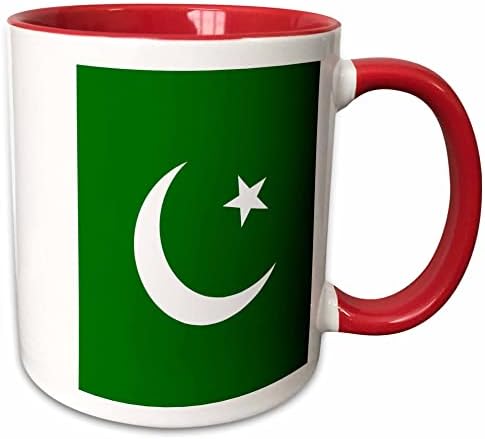 3дорозно знаме на пакистанска кригла, 11 мл, црно