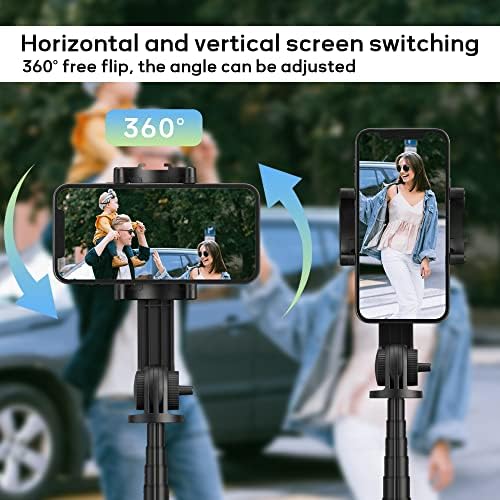 ColorLizard 64 '' Selfie Stick Tripod со одвојлив безжичен далечински управувач, ултра стабилен мобилен телефонски штанд 360 ° ротација за
