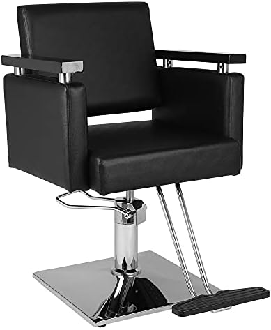 HNKDD Опрема за убавина за коса Хидраулична бербер стол црна стилска салон салон за бербер стол