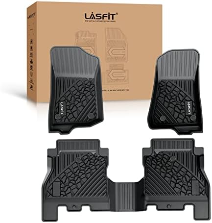 Lasfit Подските душеци се вклопуваат за 2018-2023 Jeep Wrangler JL Неограничен само 4 врата, TPE сите облоги за временски автомобили,
