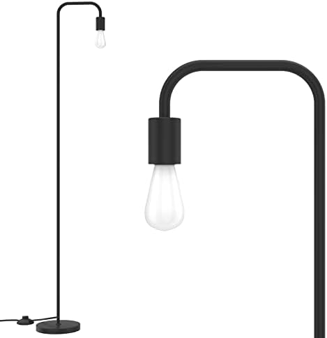 Под ламба Паззо, индустриска ламба, вклучена LED сијалица, вклучена вклучена/исклучена стапало, се вклопува за дневна соба, спална соба,