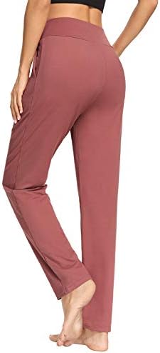 Сарин Метјус женски јога панталони се плетеше широка нога лабава удобна салон панталони тренинзи за џемпери за жени со џебови