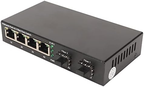 Прекинувач на етернет Topincn, само прилагодлив SFP Fiber Switch 120km Extension 6 порти за мрежа