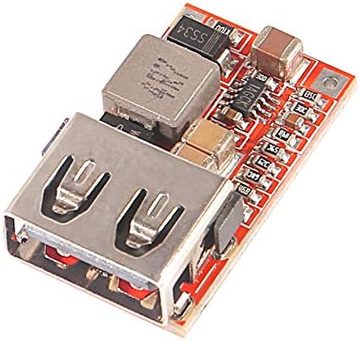 ALMOCN 6PCS DC-DC BUCK STEP DOWN CONVERTER MODULE 6-24V 12V/24V до 5V 3A POWER CAR USB полнач за напојување на напон регулатор модул