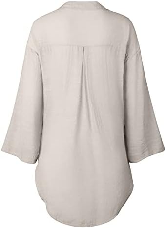 Courtенски памучни кошули на Uqrzau, случајно копче за чипка, лабава страна, плетена кошула со долг ракав 2023 година