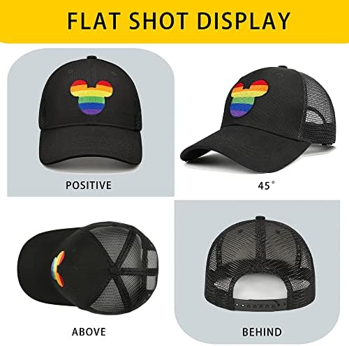 Гордост капа за мажи жени виножито од виножитото, лезбејски ЛГБТК смешно капаче за топка