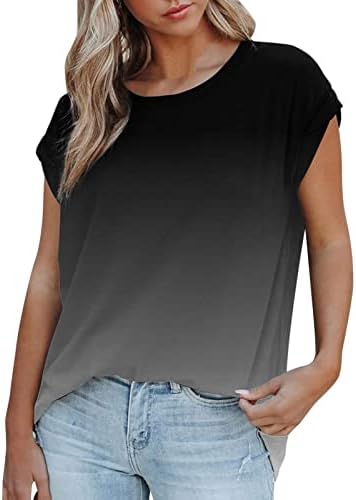 Xiloccer дами џемпери жени обични кратки ракави од рамо преголема маица на отворено меки основни врвови на туника