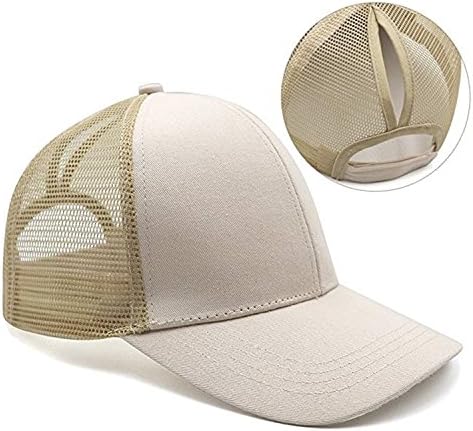 Обични капи, модна шапка за конска опашка за жени смешни неуредни бухти од камиони за бејзбол капачиња за бејзбол шминка за снопчиња