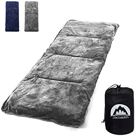 Подложни влошки за спиење со еластични ленти, преносни за отворено и пешачење, памучно меко густо кампување за креветче, водоотпорна - Греј