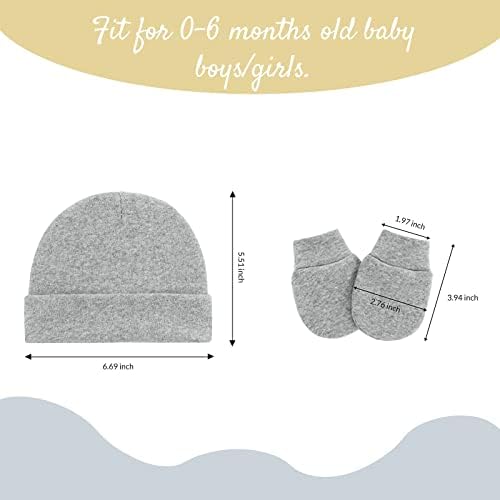 Век starвезда бебешки капи и белезници постави плетено бебе -бени новороденче капа за момчиња девојчиња симпатична пријатна