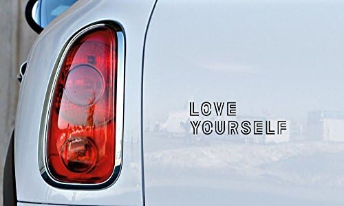 Текст на BTS Love She Verie 2 Car Die Cut Vinyl Decal Bumper налепница за автомобил Truck Auto Whindghield wallиден прозорец iPad