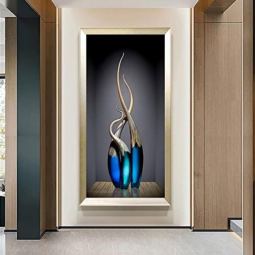 Интар 5д DIY дијамантски комплети за сликање целосна вежба сина вазна мозаик ригинестонс вез за домашни украси за дневна соба 47.2x23,6