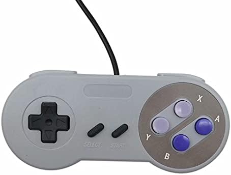Подлога за видео игри со 2PCS 2PCS, подлога за видео игри, се вклопува во контролорот за замена на конзолата Nintendo SNES System 6FT SNS-005