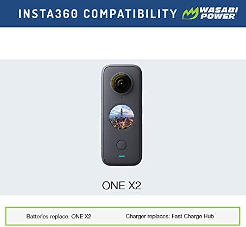Wasabi Power One x2 батерија компатибилна со Insta360 една x2 камера