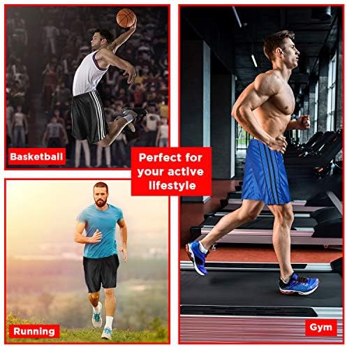 Висока енергетска долга кошаркарска шорцеви за мажи, 4 пакувања, спорт, фитнес и вежбање, атлетски перформанси