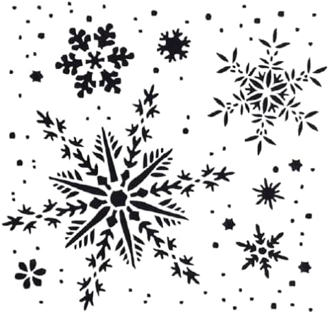 Сет На Среќен Божиќ Декор Ѕвезди Снегулки Еднократно Матрица А5 А4 а3&засилувач; Различни Големини Трајни Еднократно За Картички Бележник
