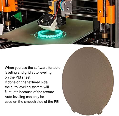 Челична плоча за печатач Vingvo 3D, 3Д плоча за градење на печатач злато 10.6in дијаметар лесно отстранување на печатење за печатење
