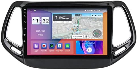 9 Инчен Андроид 12 Автомобил Стерео За Џип Компас -2018 Екран На Допир Автомобил Радио Со Безжичен Карплеј Андроид Авто, Поддржува