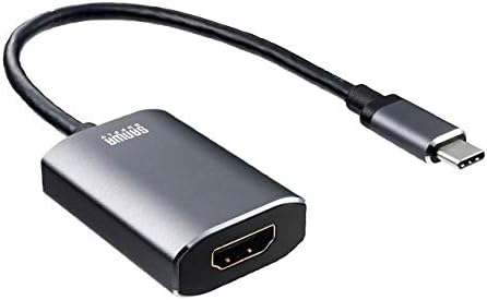 Sanwa Supply AD-ALCHDR01 TYPE-C до HDMI конвертор Адаптер, HDR компатибилен, Должина на кабелот: Прибл. 5,9 инчи