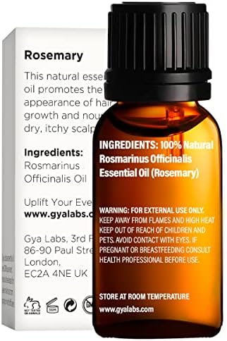 Масло од рузмарин за раст на косата и есенцијално масло од масло од лаванда за сет на дифузер - чисто терапевтски одделение за есенцијални