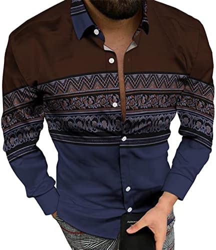 2023 НОВИ МАНС 3Д дигитално печатење џеб џеб лаппел со долги ракави кошула со кратки ракави за трчање маички мажи мажи