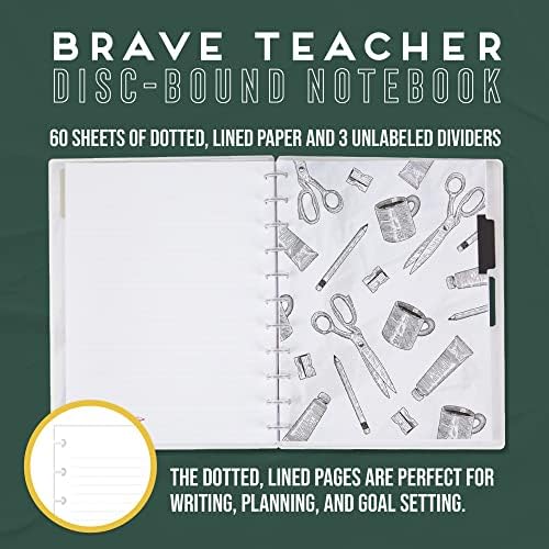 Среќен Планер тетратка со делители за работа, училиште или списание, тетратка врзана со диск за дневна употреба, 60 листови хартија