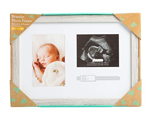 Кејт и Мило Рустикална нараквица и рамка за сонограм, рамка за сликање на рустикална бременост, рамка за слика на родови-неутрална