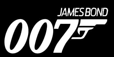 Наследство иновации lli James Bond 007 2 | Налепница за винил на декорации | Лаптоп за автомобили со камиони Ванс | Бело | 7,5 x 3,4 во | Lli1325