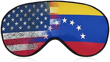 Знаме на Сад И Венецуела Мека Маска За Очи Покријте Ефикасно Засенчување Удобност На Очите Маска за Спиење Со Еластичен Прилагодлив Ремен