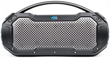 Аудио да оди Сидкик l Bluetooth звучник - Класичен Boombox Bluetooth Стил на звучникот - IPX6 Водоотпорен безжичен звучник - Преносен Bluetooth звучник за отворено - моќен звук од 80 вати