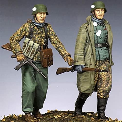Goodmoel 1/35 WWII Ardennes Битка за германски војник смола фигури / необјавен и необоен војник минијатурен комплет / HC-697